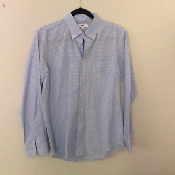 UNIQLO Gorgeous light blue/white striped button down - Picture 2 of 4